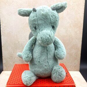 Jellycat London Bashful Dragon Plush Sage Green Stuffed Animal Toy 12"